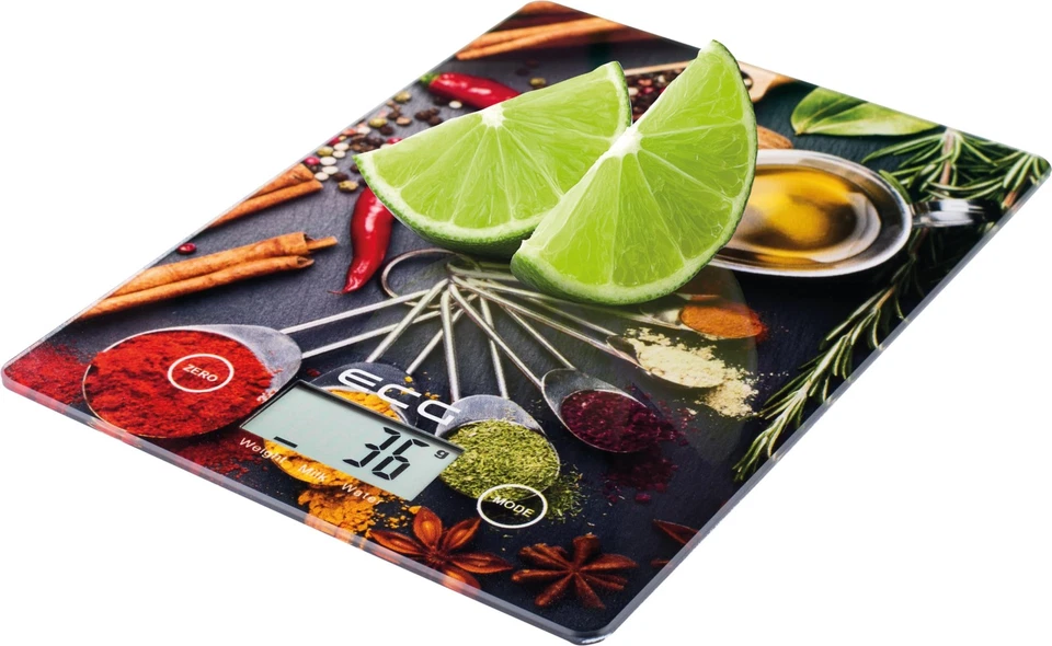 KV 117 Chilli Balance de Cuisine Verre/Plastique Noir - Photo 4/4