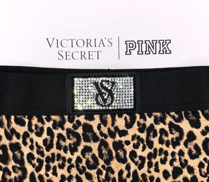 Victoria's Secret Nuevo con Etiquetas Pequeño Estampado de Leopardo Parche Brillante Niño Panty Logo Sexy Foto 2 de 4