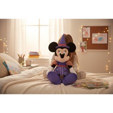 Disney Minnie Mouse Halloween Witch Plush Toy Purple Dress Hat 28547