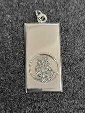 Silver St Christoper Pendant