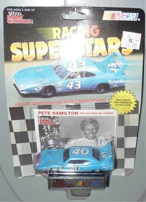 PETE HAMILTON #40 Racing Superstars NASCAR 1/64 Stock Car Card 1991 DMG PKG READ