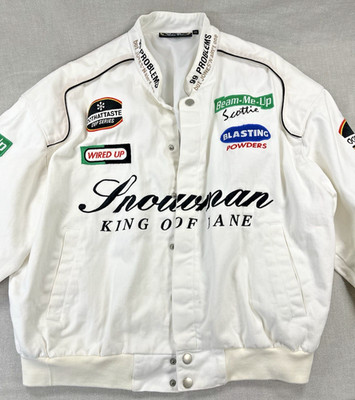 Highly Dangerous Urban Wear King Of Kane Snowman Racing Jacket 2XL White RARE