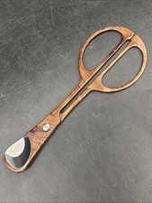 Donatus Big Cut Cigar Scissors Cutter Solingen Stainless Steel Wood Germany Rare