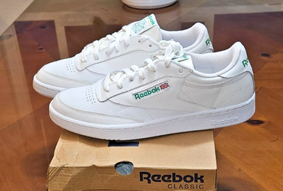 Size 10.5 - Reebok Club C 85 White Green