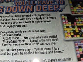 Mr. Driller Sega Dreamcast NTSC-USA-Canada PO VG CIB manual disc case