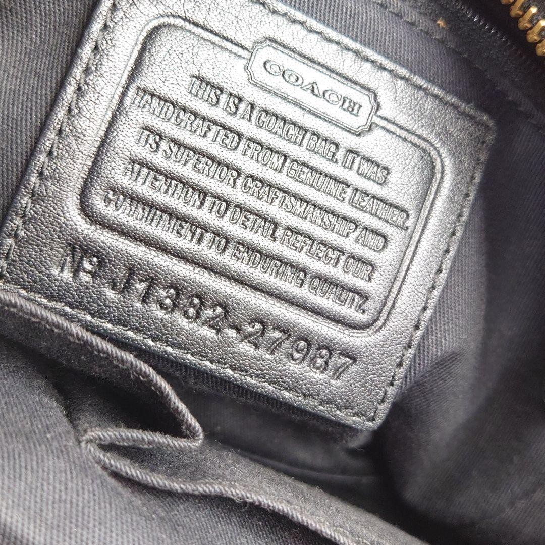 COACH Black Python Leather 2-Way Shoulder Bag Lux… - image 13