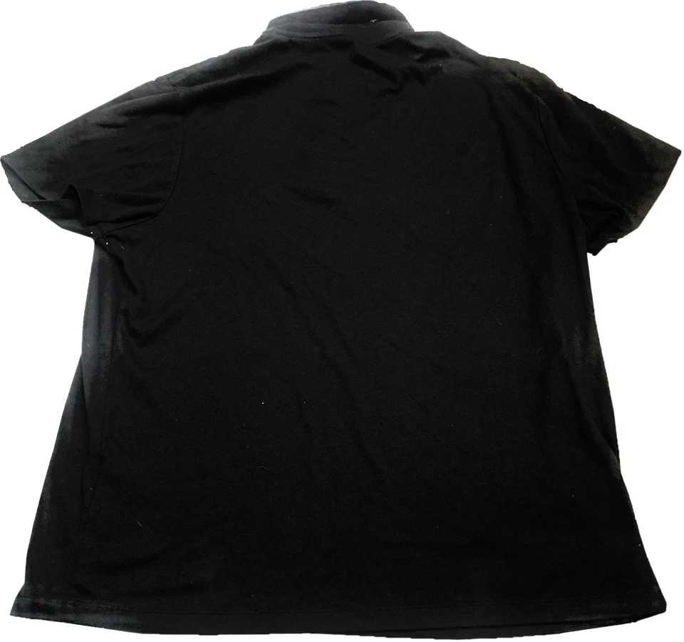 Black Polo Shirt – 4-Button Placket (Men’s) - Image 2 of 3