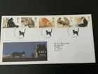 Great Britain 1995 #1585-1590 Cats - FDC