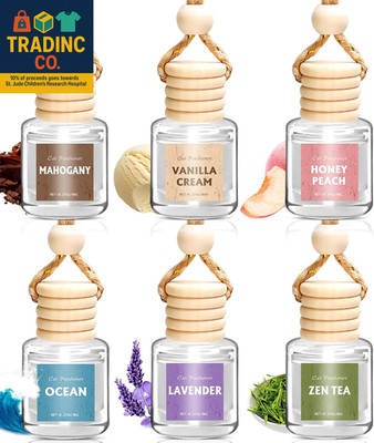 Car Air Freshener for Women, 6 Pack Air Freshener Diffuser, Hanging Air Fragranc