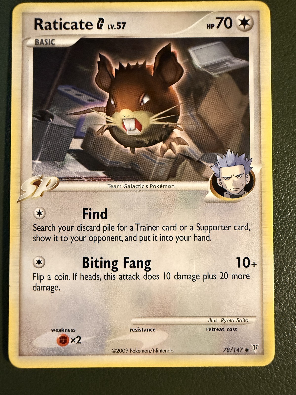 Pokemon TCG Raticate G 78/147 Supreme Victors PL3 MP