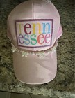 Tennessee Patch Pink Camo Custom Ponytail Hat with Pink & White Custom Chain — photo 1