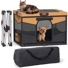 Foldable Dog Playpen for Small Dogs- Indoor/Outdoor Puppy Playpen with Remova...