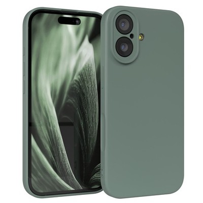 Handyhülle für Apple iPhone 17 Silikon Back Cover Schutz Handy Case Dunkelgrün