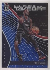 2019 Panini Donruss Optic All Clear for Takeoff Blue Prizm 5/49 John Wall 11ba