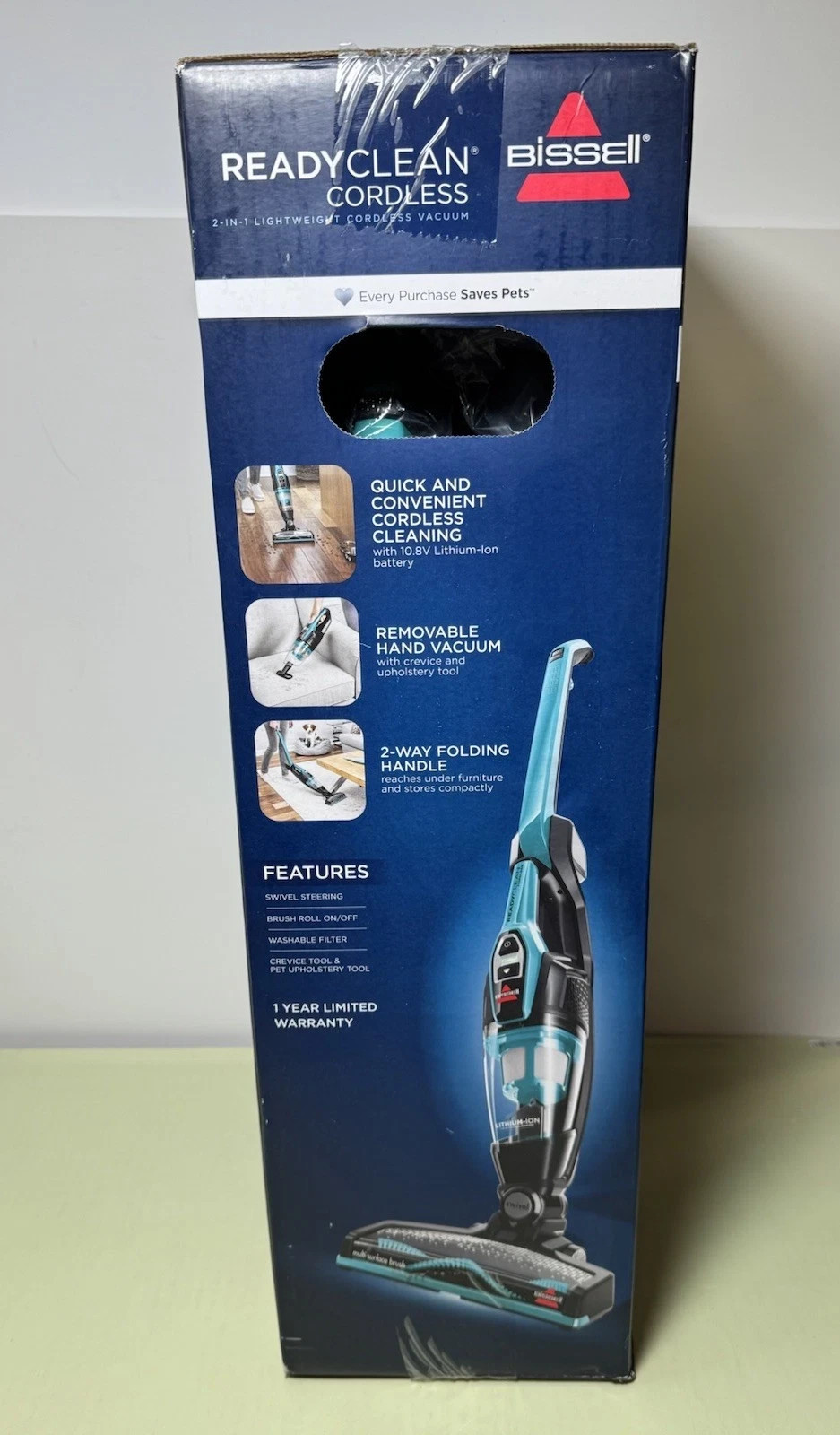 BISSELL ReadyClean Cordless 10.8V Rechargeable Lightweight Stick Vacuum 3190