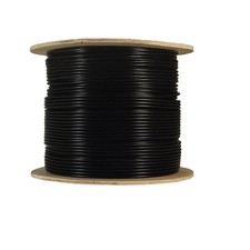 CAT6 UTP 23AWG Outdoor direct burial cable Black , 1000Ft