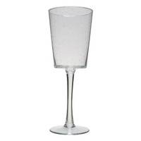 Inna-Glas GroßEs Stielglas Kerrin Auf Fuß, Mit BläSchen, Klar, 45 Cm, Ø 17 Cm