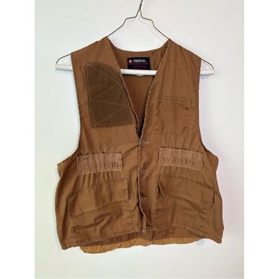 Nesco Men's Brown Canvas Utility Vest
