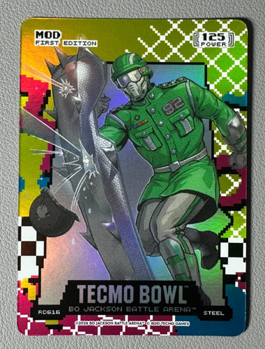 2026 Battle Arena Tecmo Bowl MoD Reggie White 80\'s Rad Battlefoil