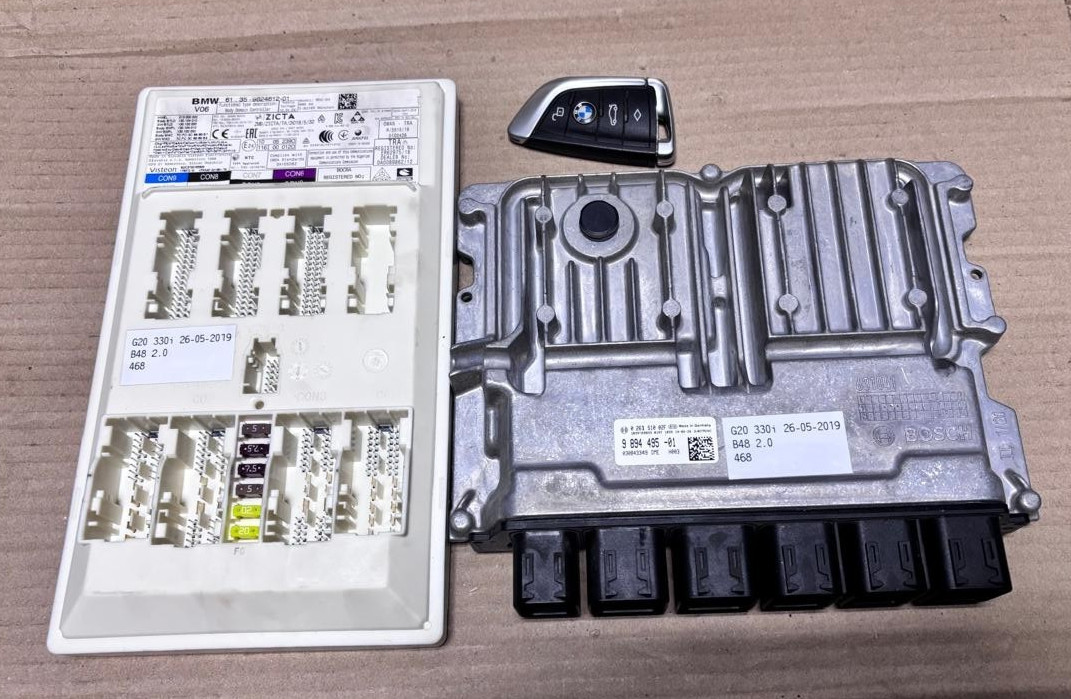 BMW G20 330i B48 2.0 2019 9894495 ENGINE CONTROL UNIT COMPLETE ECU SET