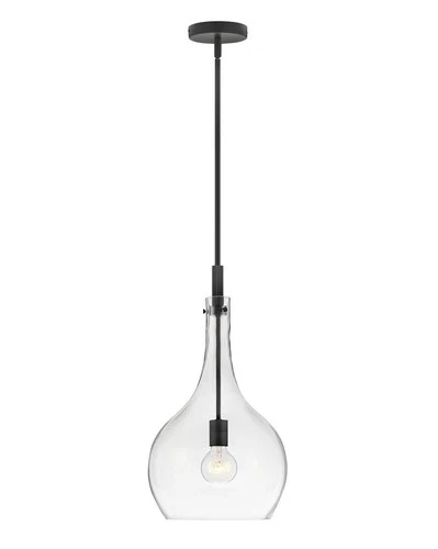 Hinkley Lighting 4457 Ziggy 1 Light 12"W Pendant - Black - Picture 1 of 7