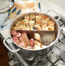 Princess Heritage® Stainless Steel Cookware Classic 20-Qt. Tamalera with Divider