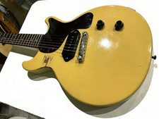 Les Paul Junior Tv Doppio Taglio Giallo Semi-Vintage Made By Gibson 1988