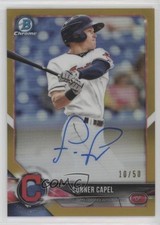 2018 Bowman Chrome Prospect Gold Refractor 10/50 Conner Capel #BCPA-CC Auto 7i2