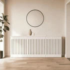Radiator Cover Cabinet White Black Wooden Slatted Small Medium Large Extendable