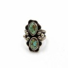 Southwest Sterling Turquoise Black Onyx Malachite Ring Lot of 5 #S5331-4 — photo 4