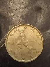 MONETA 20 CENTESIMI EURO ITALIA 2002 - Francobollo R "R" significa Zecca di Roma ULTRA RARA!