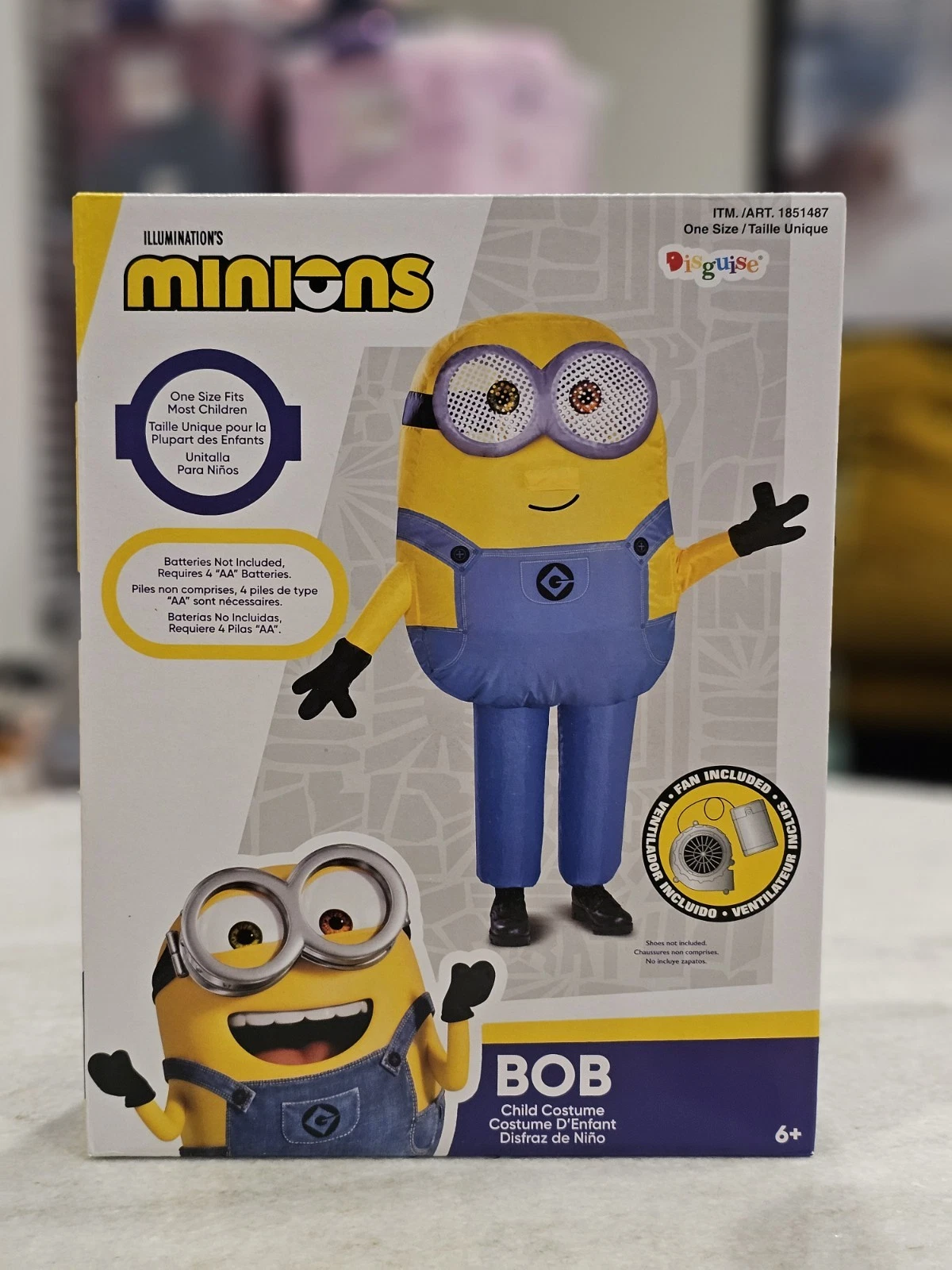 Bob Inflatable Minions Despicable Me Movie Fancy Dress Halloween Child Costume
