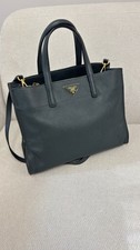 prada cuir  double medium saffiano leather ba...