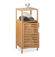 Badschrank Bambus Badezimmer Kommode 2 Ablagen 5 Kg Bambus Badregal Natur
