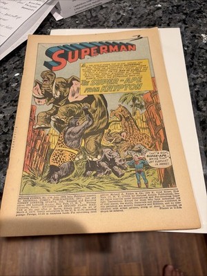 Action Comics 218 DC Comics Superman 1956 COVERLESS BUT COMPLETE