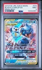 PSA 9 Blastoise & Piplup GX 016/064 Remix Bout 2019 Japanese Pokemon Card
