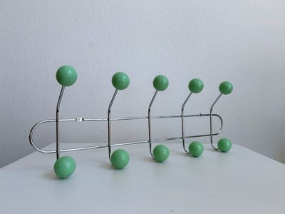 Mid Century Modern Metal Coat Rack Wall Hooks Entryway Organizer Minimalist