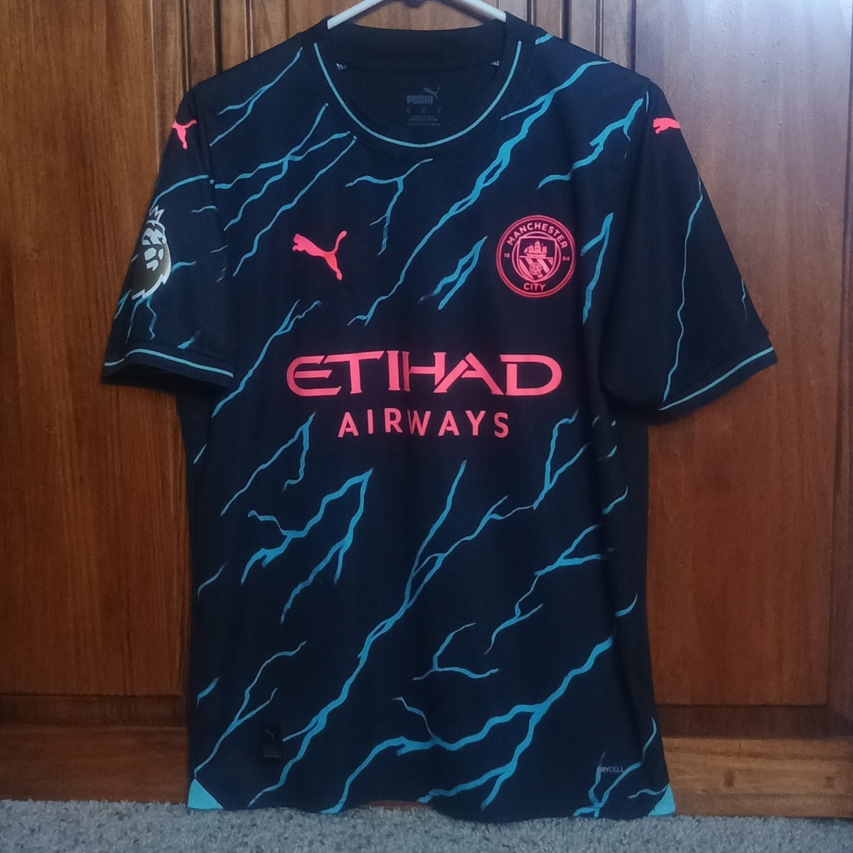 Erling Haaland PUMA Man City 23/24 third kit(lightning bolts) Size