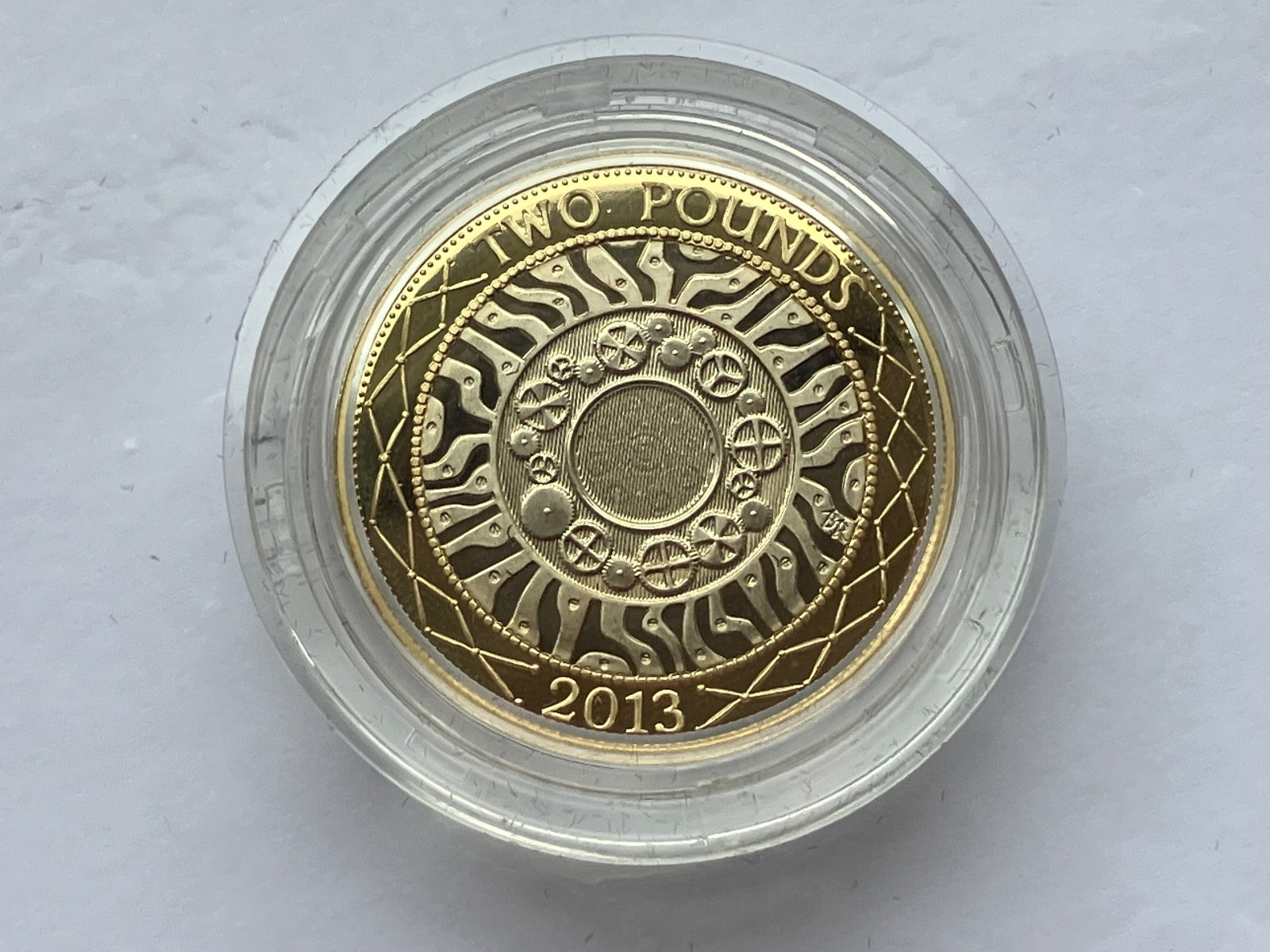 2013 PREMIUM PROOF TWO 2 POUND TECHNOLOGY STANDING ON THE SHOULDERS OF GIANTS