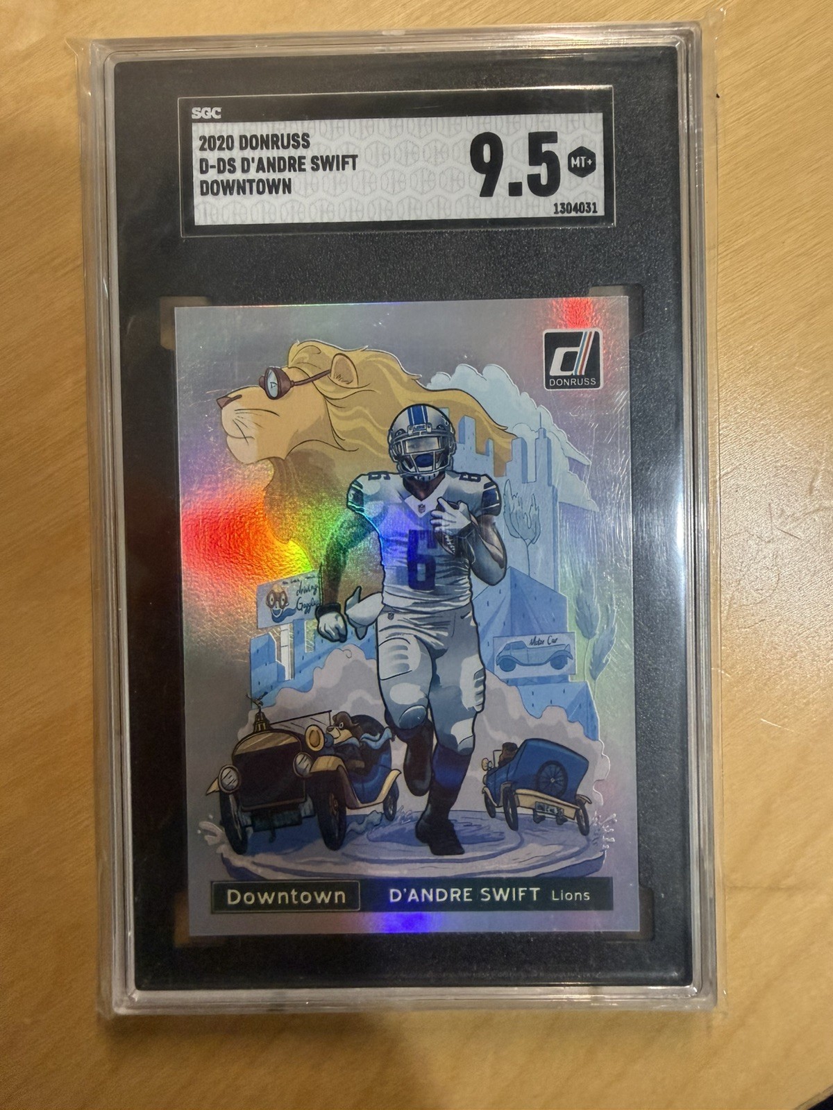 2020 Panini Donruss Downtown! D'Andre Swift Gem Mint 9.5