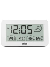Braun BC13WP digital alarm clock w. weather station
