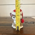 Jasco  "Lil' Chimers" bisque porcelain Cat figurine Christmas Bell WithSanta Hat — photo 10
