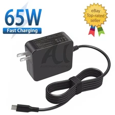 65W Type-C USB-C Laptop Adapter Charger for Dell HP Lenovo ASUS Acer Smart Phone