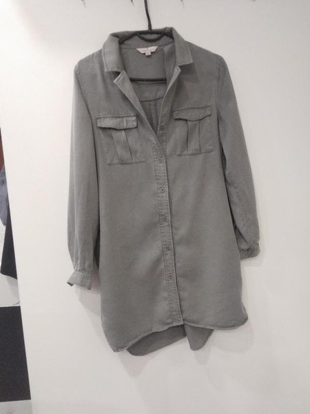 Women French Connection Shirt Grey Viscose 34