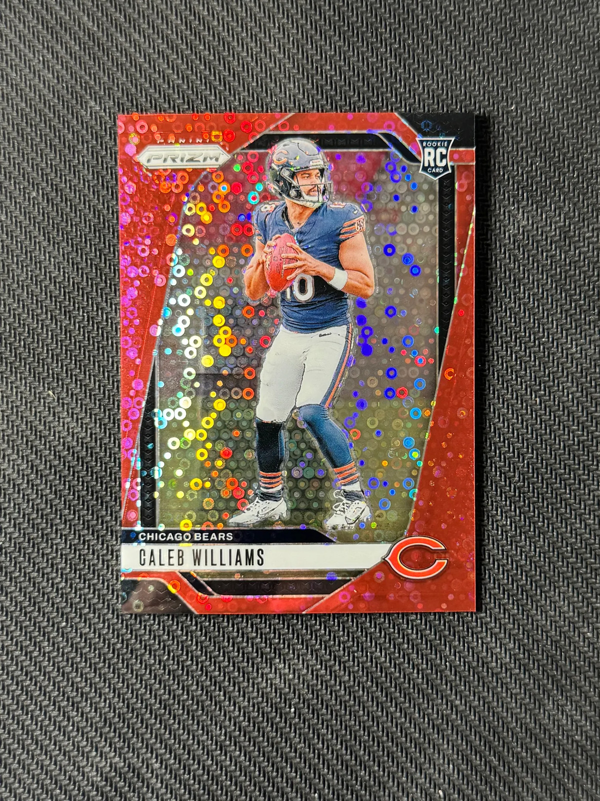 2024 Panini Prizm Caleb Williams #301 Red Disco 05/75 RC Rookie Bears