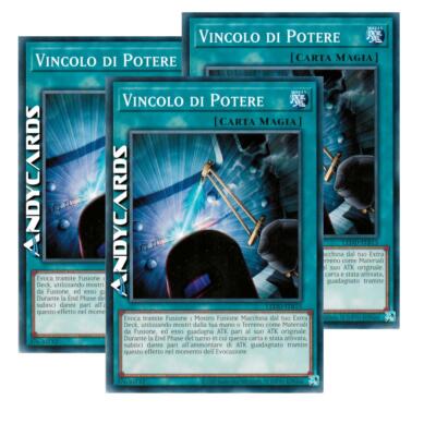 3x POWER BINDUNG (Power Bond)   Common   LEDD ITB15   Unl   Yugioh ANDYCARDS