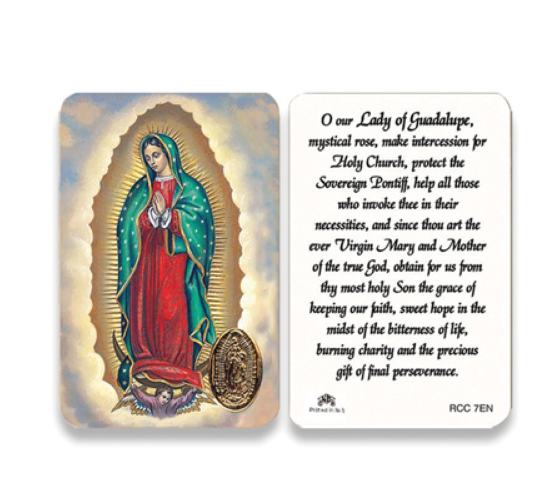 Antique Holy Card Of Our Lady Of Guadalupe Sweet Vintage 10 Catholic