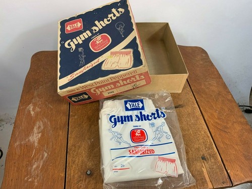 Vintage Yale Gym Shorts Sanforized NOS Basketball Boxing Track Weightlifting 40s