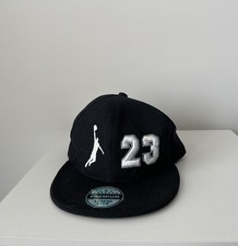 Nike Air Jordan 23 Jumpman Hat Snapback Embroidered Black Cap One Size Fits Most