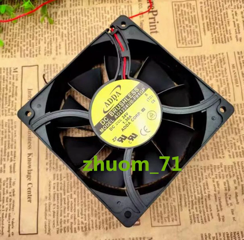 1PC ADDA AD1224UB-F91GP 24V 1.30A 12038 12cm Ball inverter cooling fan - Image 4 of 4